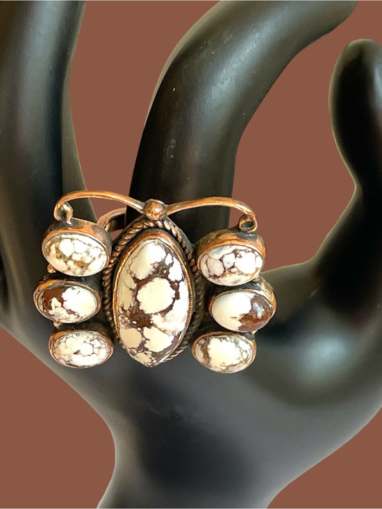 Jewelry - Wild Horse Jasper And Copper Adjustable Ring